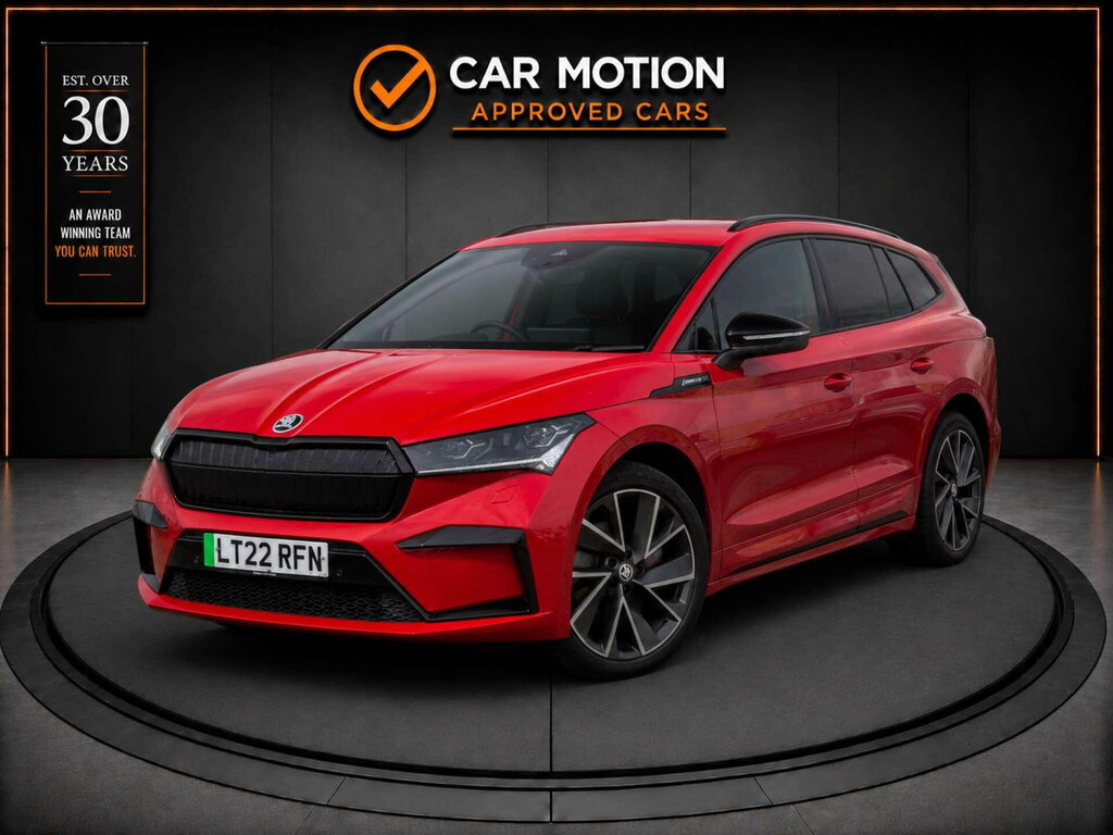 Skoda ENYAQ Enyaq Iv 80 Sportline Red #3