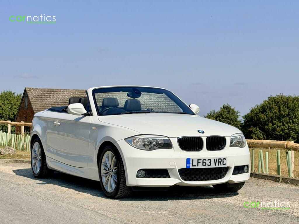 BMW 1 Series 2.0 118D M Sport Convertible Euro White