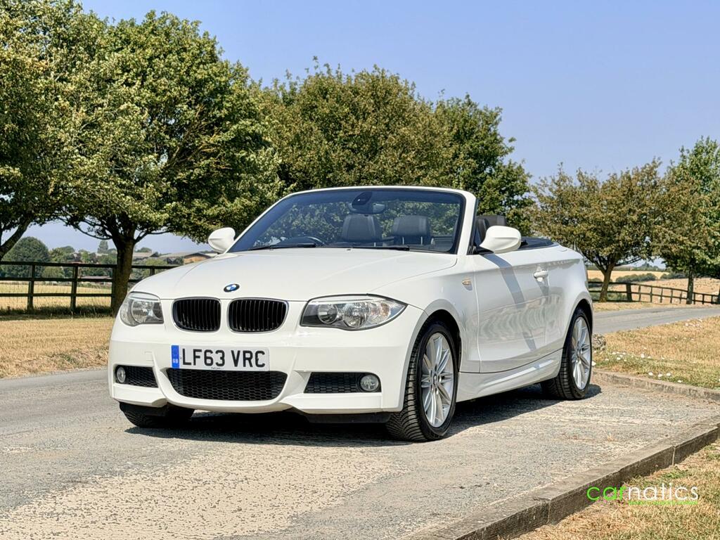 BMW 1 Series 2.0 118D M Sport Convertible Euro White #6