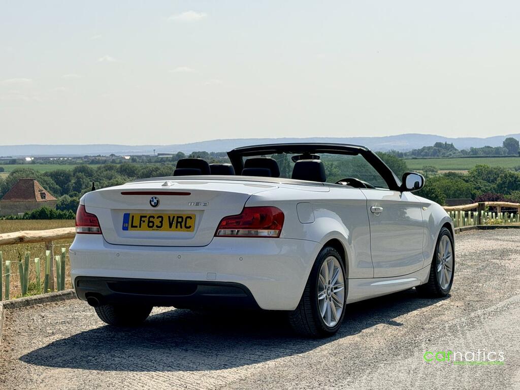 BMW 1 Series 2.0 118D M Sport Convertible Euro White #3