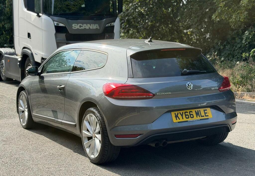 Volkswagen Scirocco Hatchback 2.0 Tdi Bluemotion Tech Gt Euro 6 Ss KY66MLE Grey #4