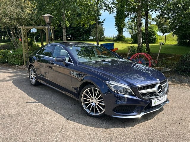 Mercedes-Benz CLS 2017 3.0 Cls350d V6 Amg Line Premium Plus Coupe Blue