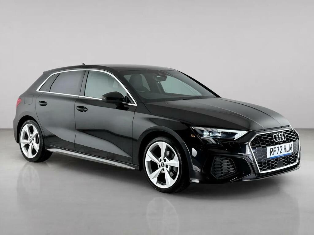 Audi A3 2.0 Tdi 35 S Line Sportback S Tronic Euro 6 Ss RF72HLM Black