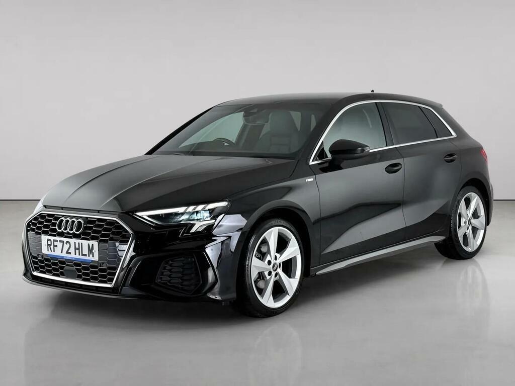 Audi A3 2.0 Tdi 35 S Line Sportback S Tronic Euro 6 Ss RF72HLM Black #2
