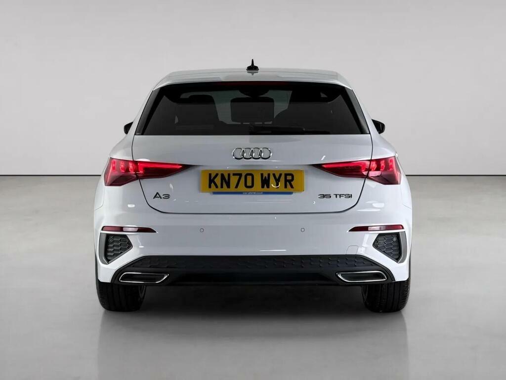 Audi A3 1.5 Tfsi 35 S Line Sportback S Tronic Euro 6 Ss White #4