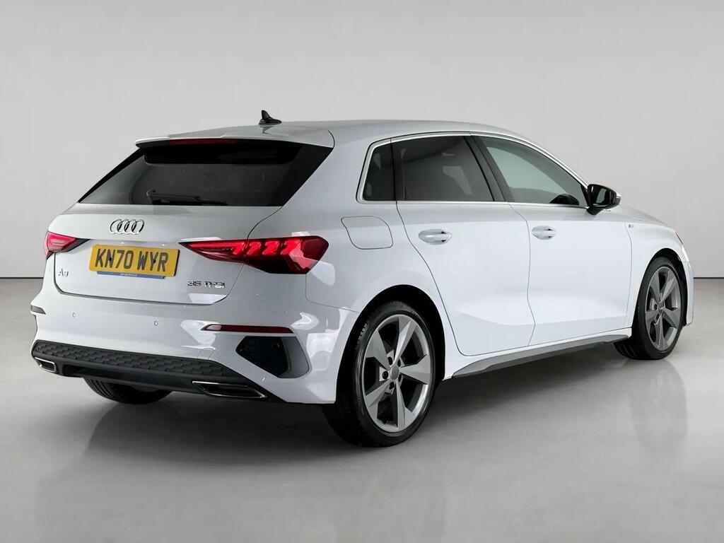 Audi A3 1.5 Tfsi 35 S Line Sportback S Tronic Euro 6 Ss White #5