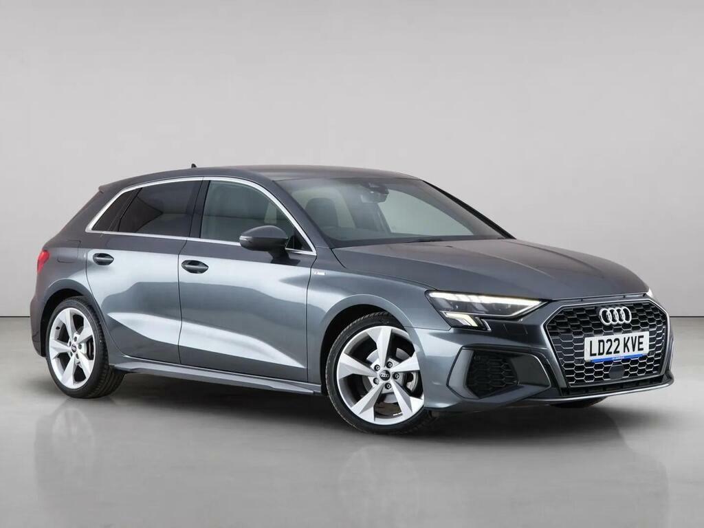 Audi A3 2.0 Tdi 35 S Line Sportback S Tronic Euro 6 Ss Grey