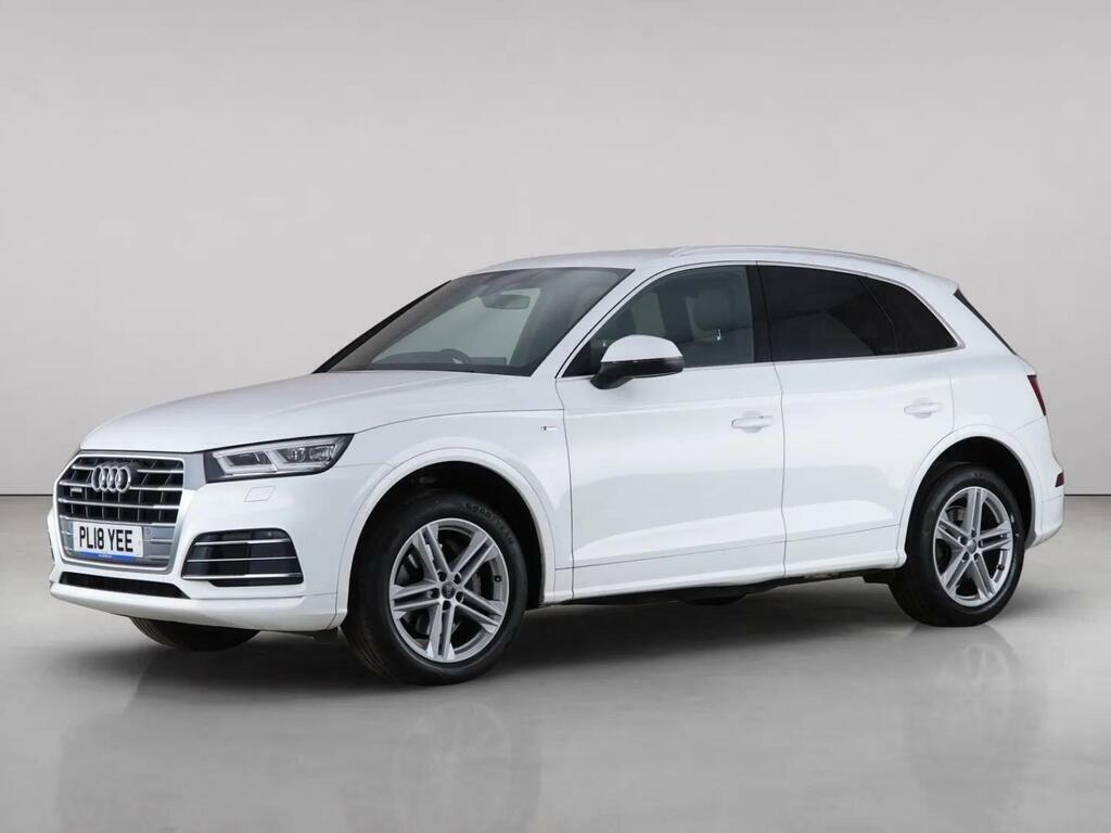 Audi Q5 2.0 Tdi 40 S Line S Tronic Quattro Euro 6 Ss PL18YEE White #2