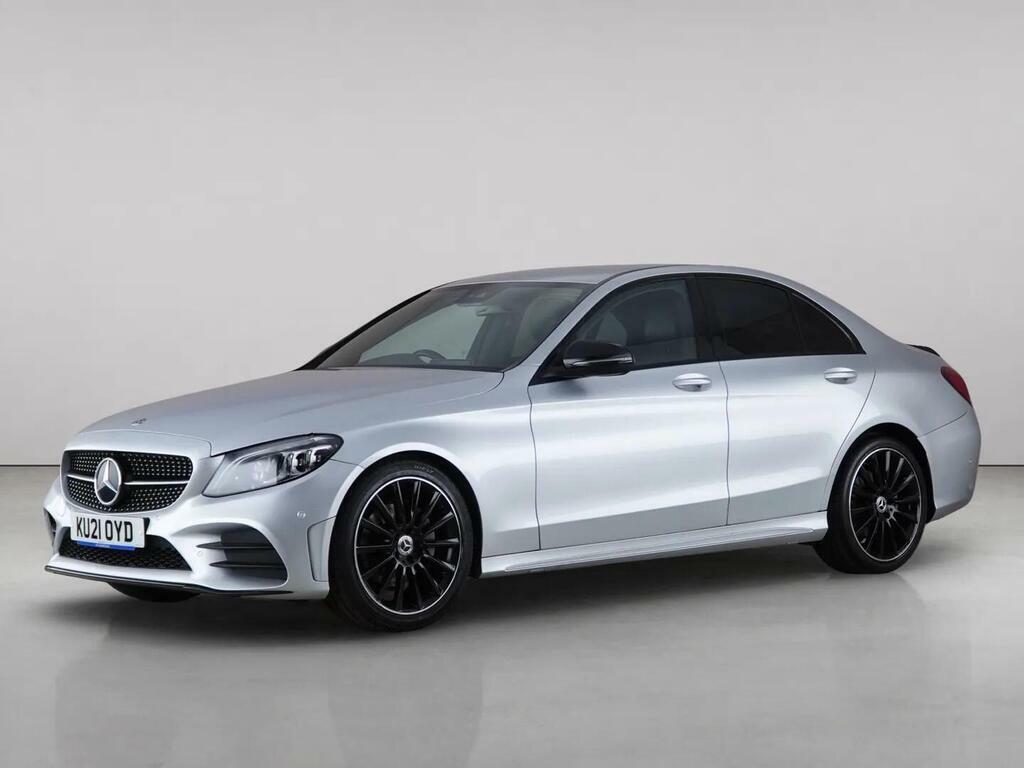 Mercedes-Benz C Class 2.0 C220d Amg Line Night Edition Premium G-troni KU21OYD Silver #2