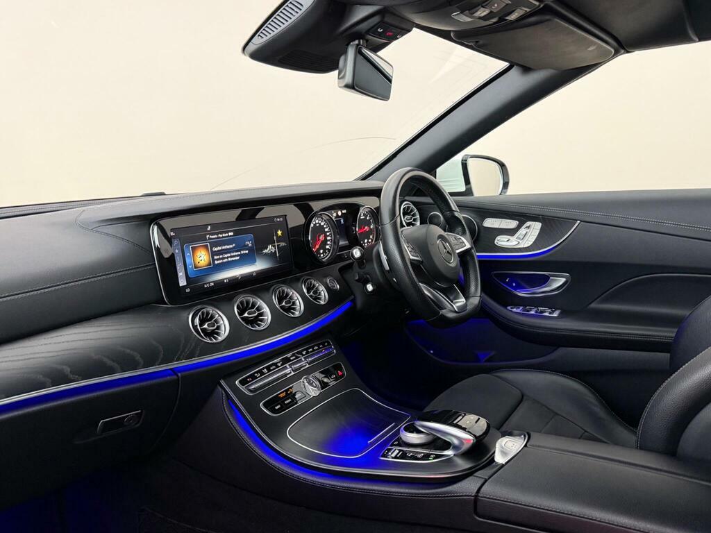 Mercedes-Benz E Class 2.0 E220d Amg Line Premium Cabriolet G-tronic E YS68WLF White #4