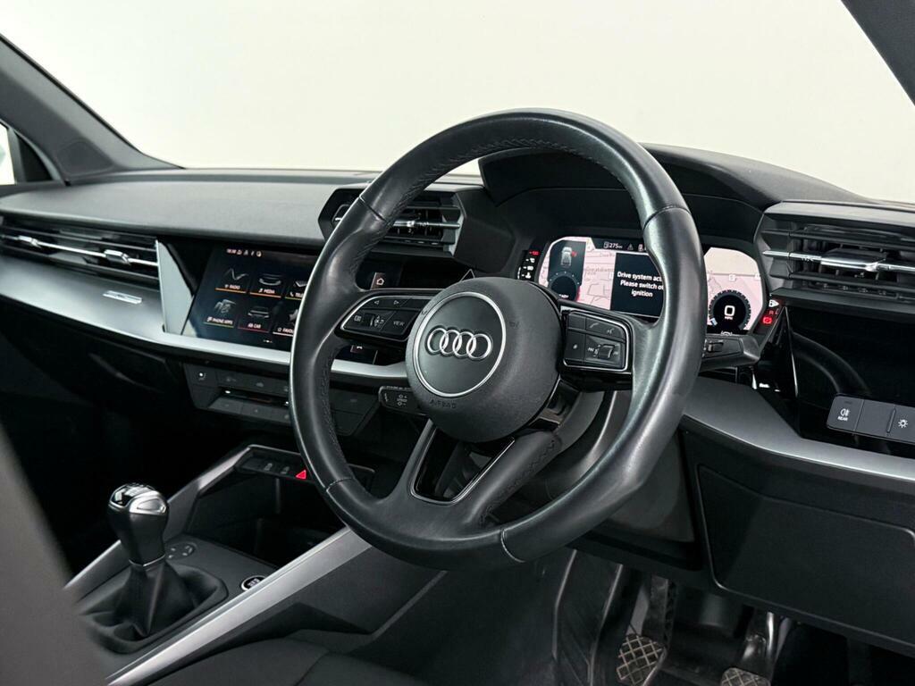 Audi A3 1.0 Tfsi 30 Technik Sportback Euro 6 Ss RJ23JUX White #3