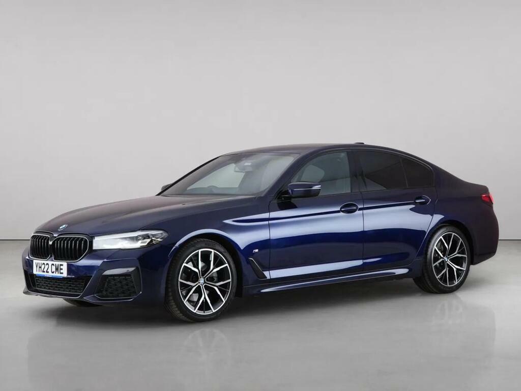BMW 5 Series 2.0 520D Mht M Sport Steptronic Xdrive Euro 6 Ss YH22CME Blue #2