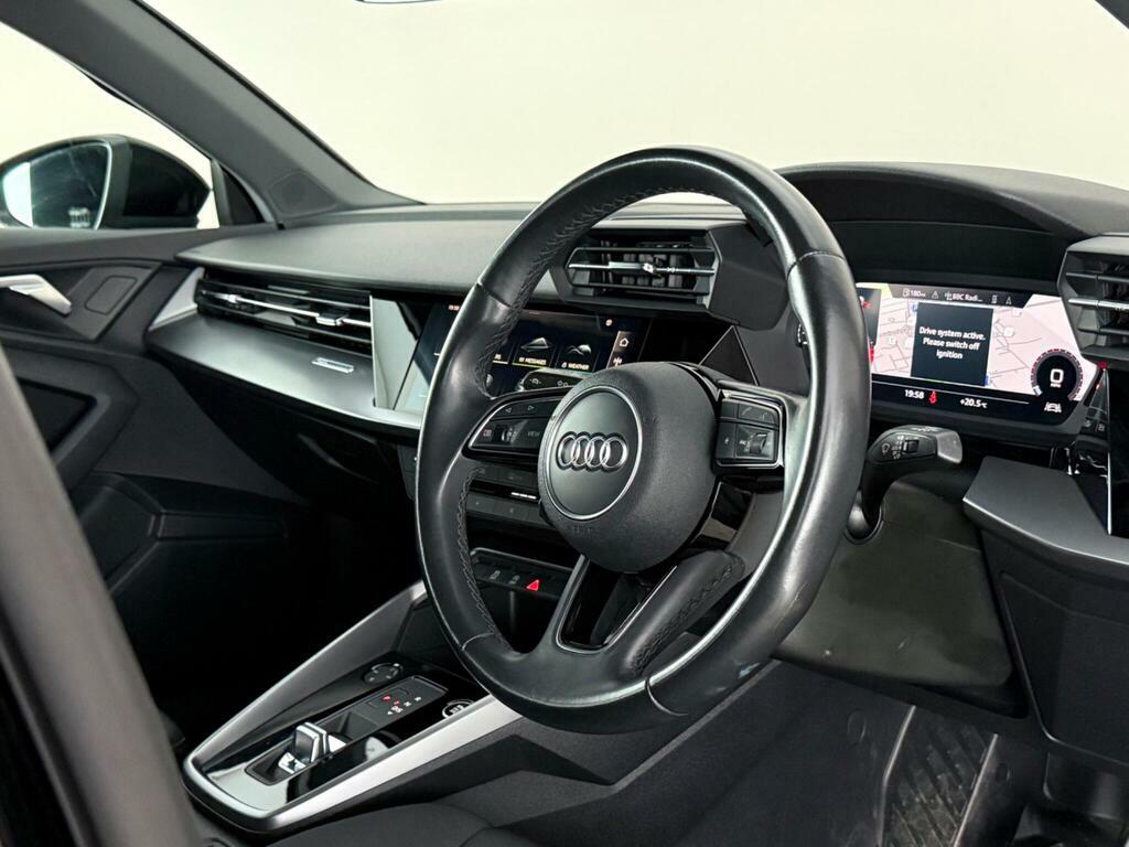 Audi A3 1.0 Tfsi 30 Technik Sportback S Tronic Euro 6 Ss RJ23XUS Black #3