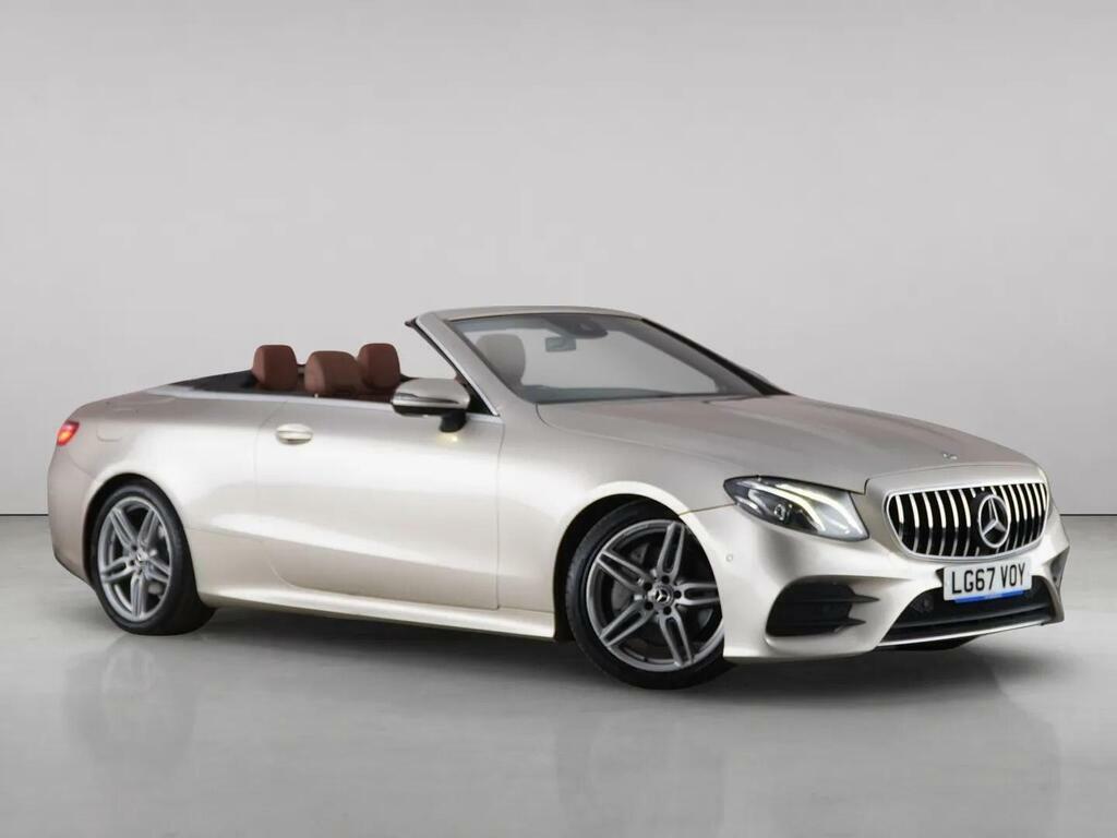 Mercedes-Benz E Class 2.0 E220d Amg Line Cabriolet G-tronic Euro 6 Ss Silver