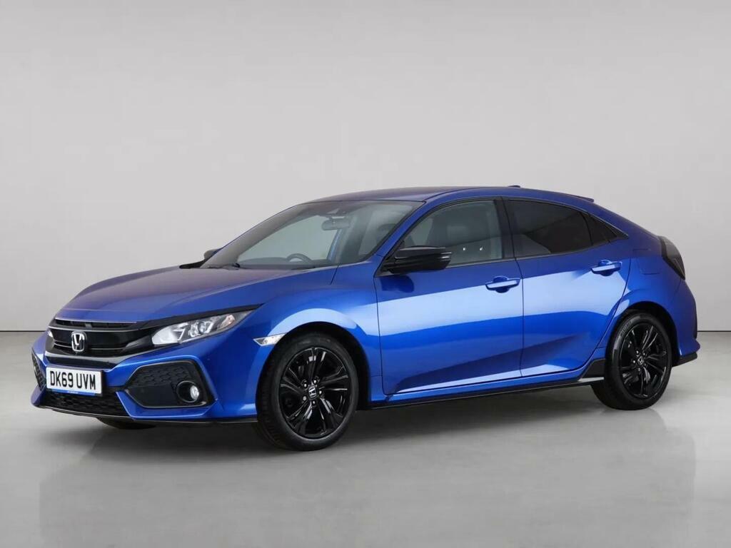 Honda Civic 1.0 Vtec Turbo Sport Line Cvt Euro 6 Ss DK69UVM Blue #2
