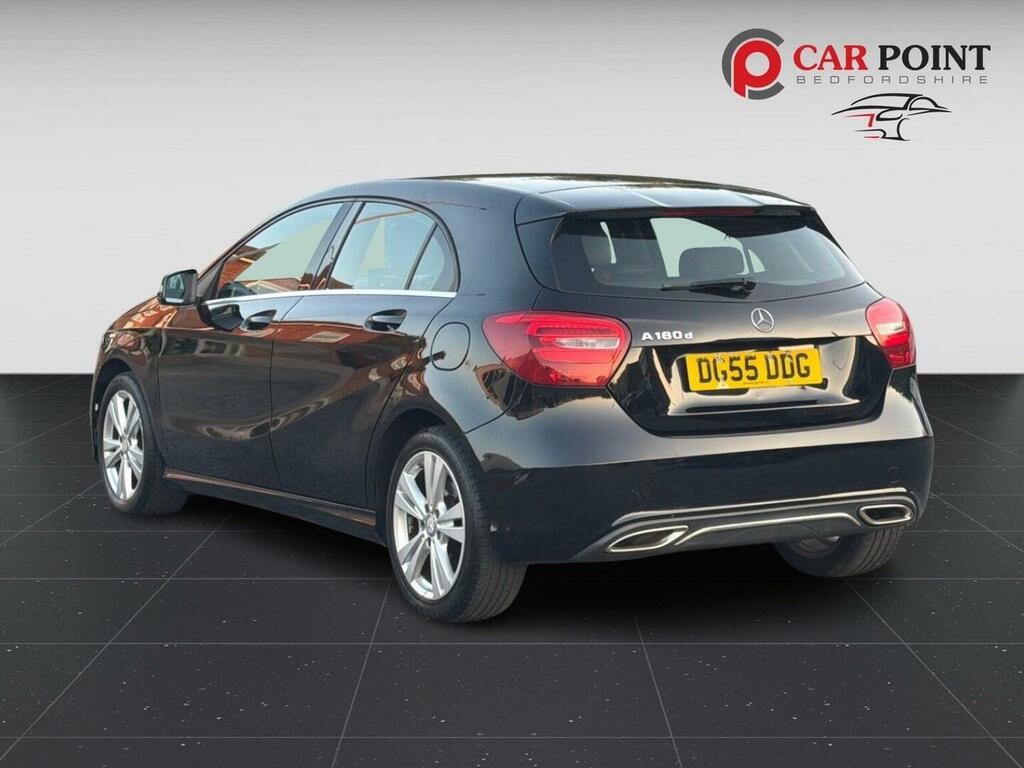 Mercedes-Benz A Class Hatchback 1.5 A180d Sport Euro 6 Ss 20176 DG55DDG Black #5