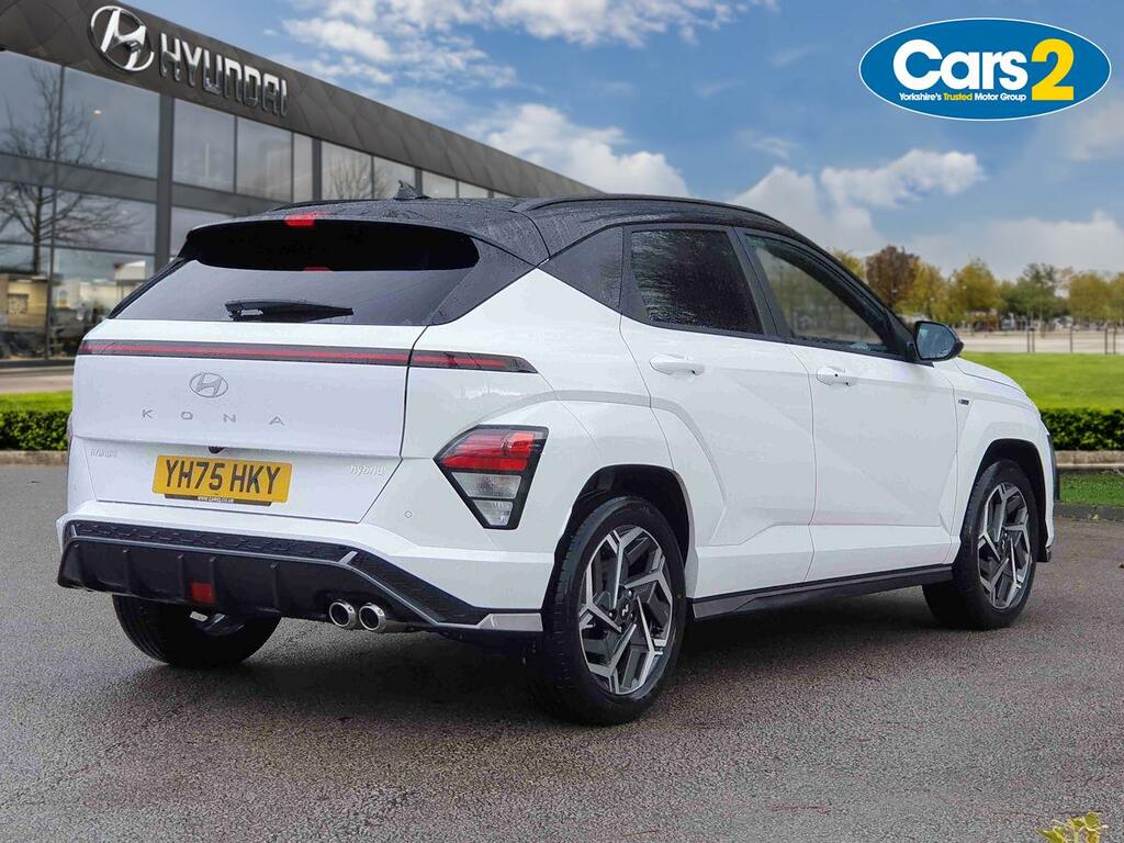 Hyundai Kona 1.6 H-gdi N Line Suv Hybrid Dct Euro 6 YH75HKY White #3