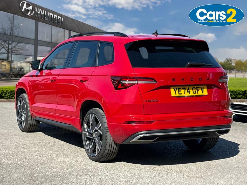 Skoda Karoq 1.5 Tsi Act Sportline Suv Dsg Euro 6 S YE74GFV Red #5