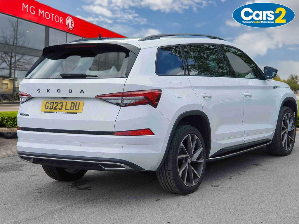 Skoda Kodiaq 1.5 Tsi Sport Line Dsg 7 Seat GD23LDU White #3