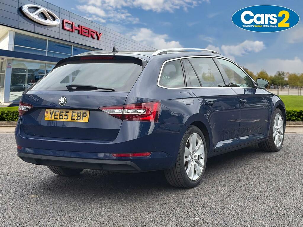 Skoda Superb 2.0 Tdi Cr Se L Executive Dsg Blue #3