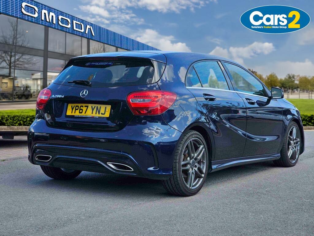 Mercedes-Benz A Class A200d Amg Line YP67YNJ Blue #3
