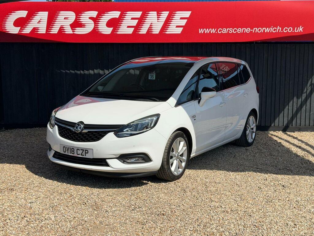 Vauxhall Zafira Tourer Mpv 1.4I Turbo Elite Nav Euro 6 201818 OY18CZP White #2