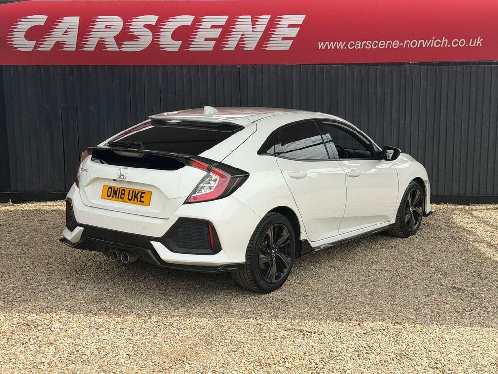 Honda Civic Hatchback 1.5 Vtec Turbo Gpf Sport Euro 6 Ss White #6