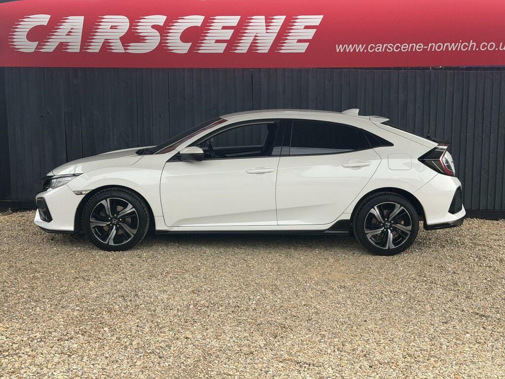 Honda Civic Hatchback 1.5 Vtec Turbo Gpf Sport Euro 6 Ss White #3