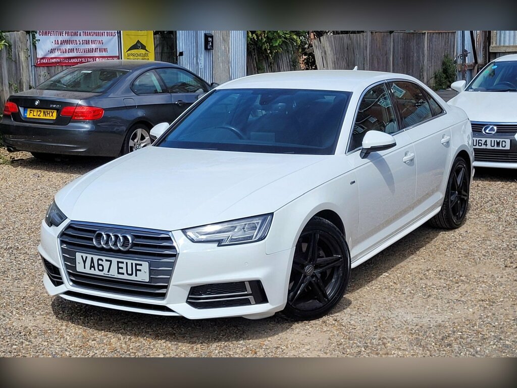 Audi A4 1.4 Tfsi S Line Euro 6 Ss YA67EUF White #2