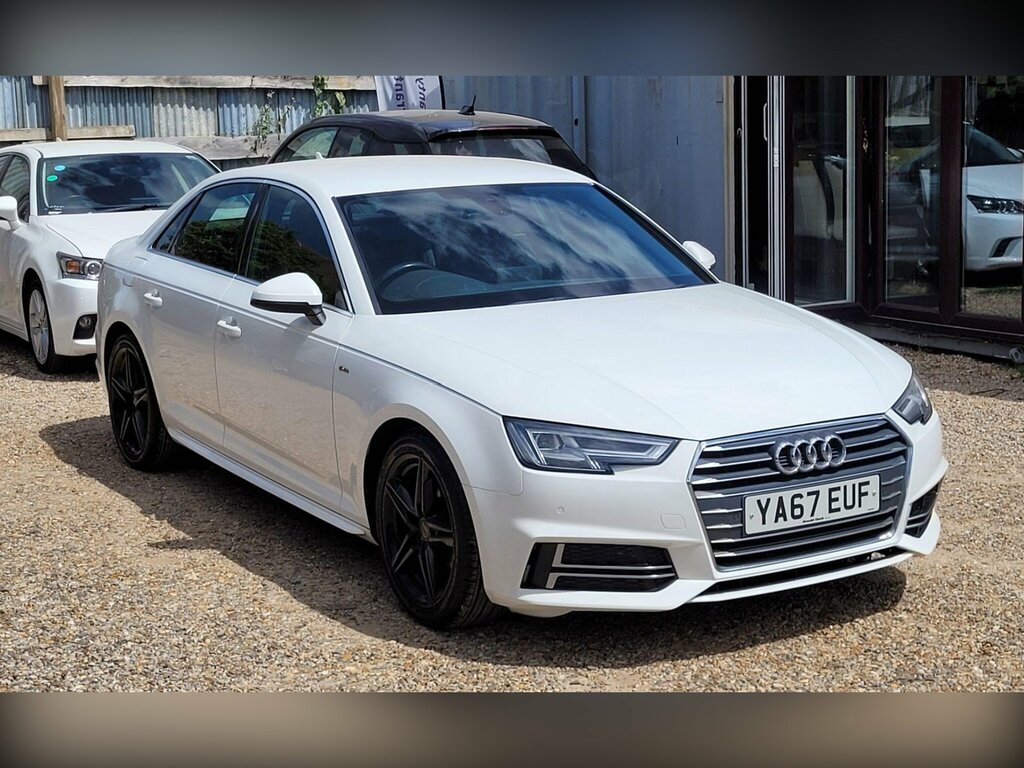 Audi A4 1.4 Tfsi S Line Euro 6 Ss YA67EUF White #4