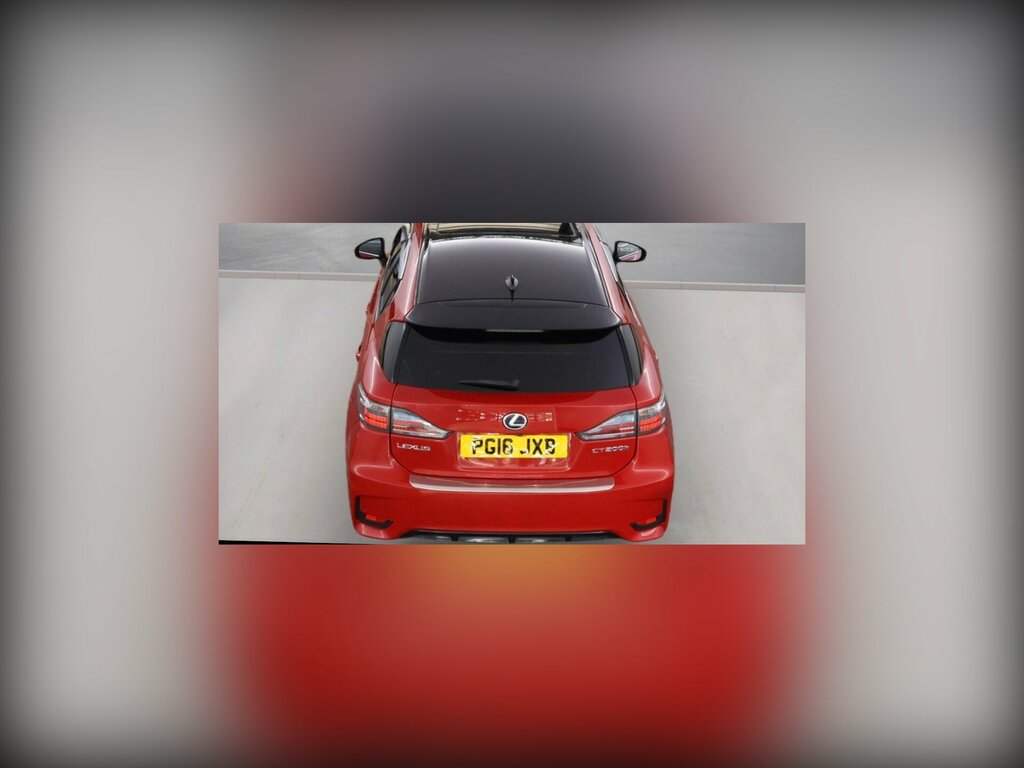 Lexus CT 1.8 200H Sport Cvt Euro 6 Ss Red #2