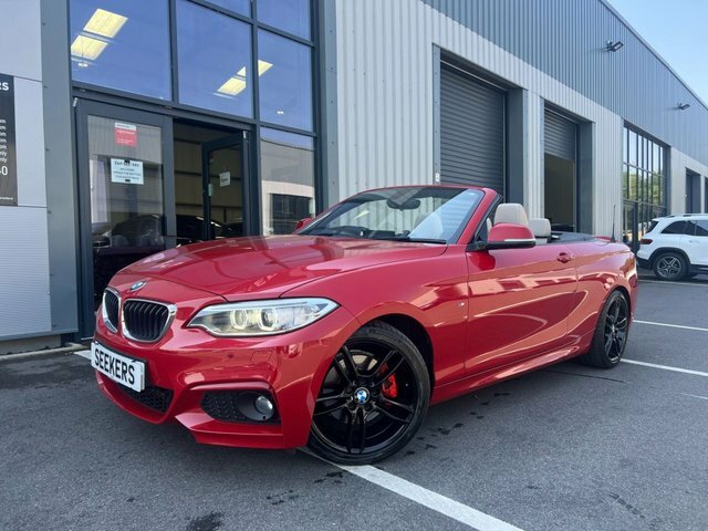 BMW 2 Series 220I M Sport Convertible Red #3