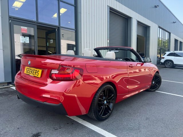 BMW 2 Series 220I M Sport Convertible Red #4