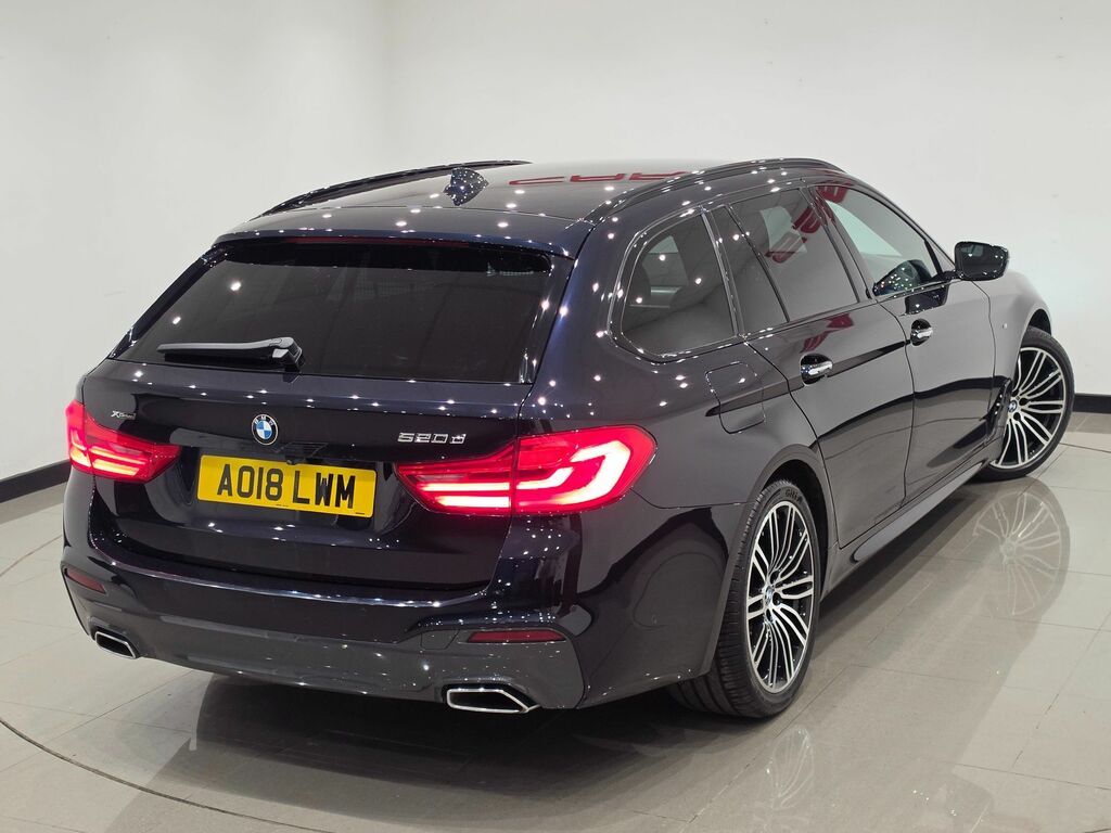 BMW 5 Series 520D M Sport Touring AO18LWM Black #5