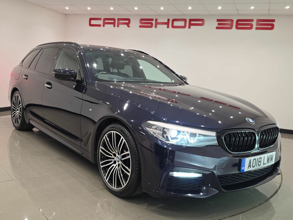 BMW 5 Series 520D M Sport Touring AO18LWM Black #6