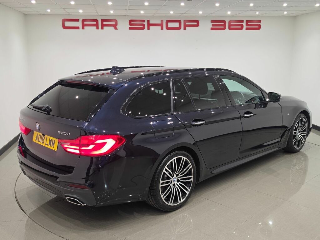 BMW 5 Series 520D M Sport Touring AO18LWM Black #3