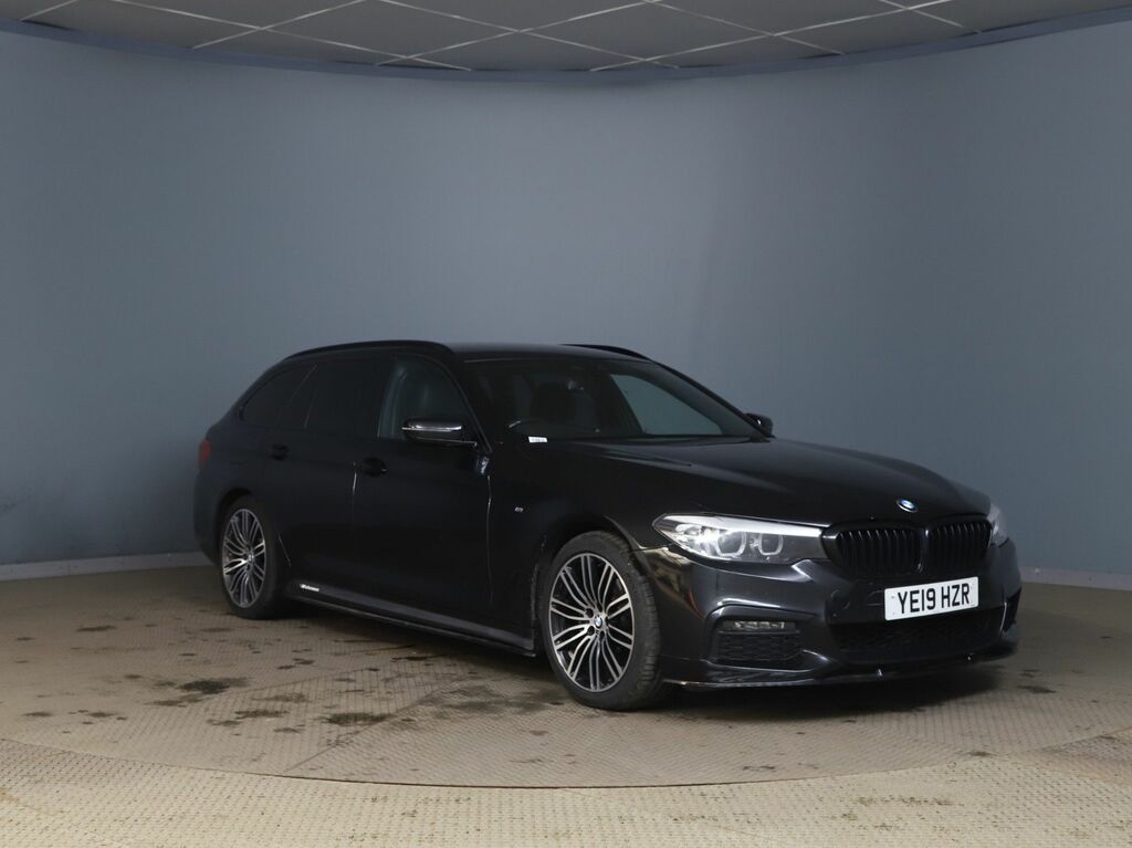 BMW 5 Series 520D M Sport Touring Black #6