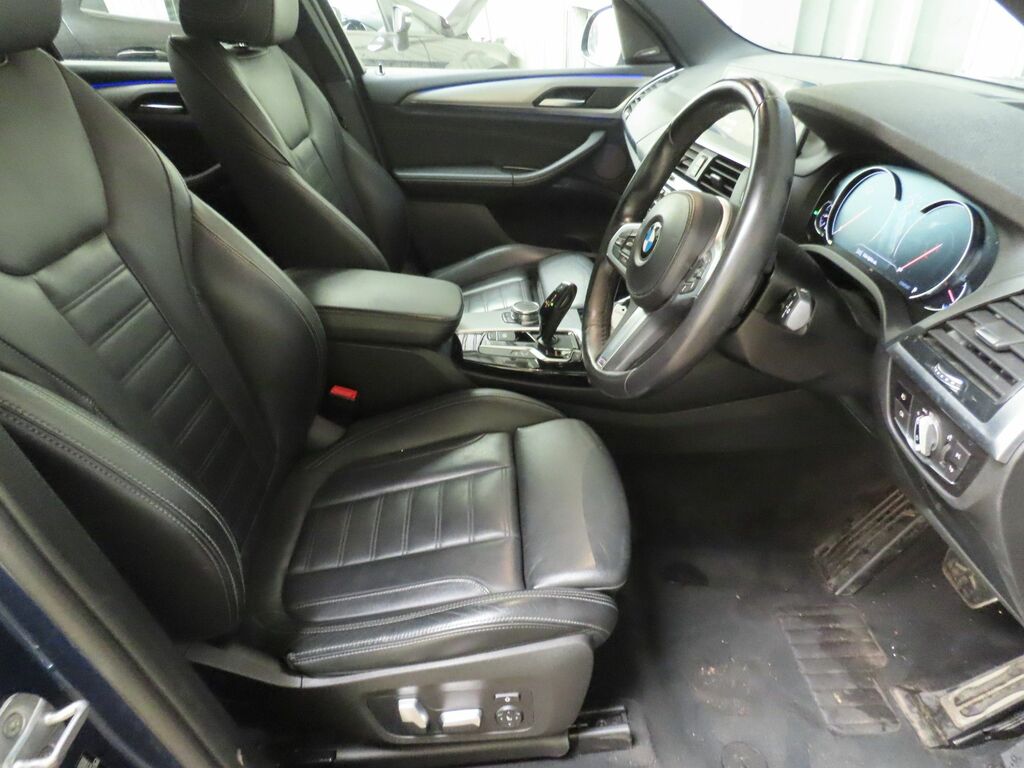 BMW X3 30D M Sport Suv SP68VNA Blue #3