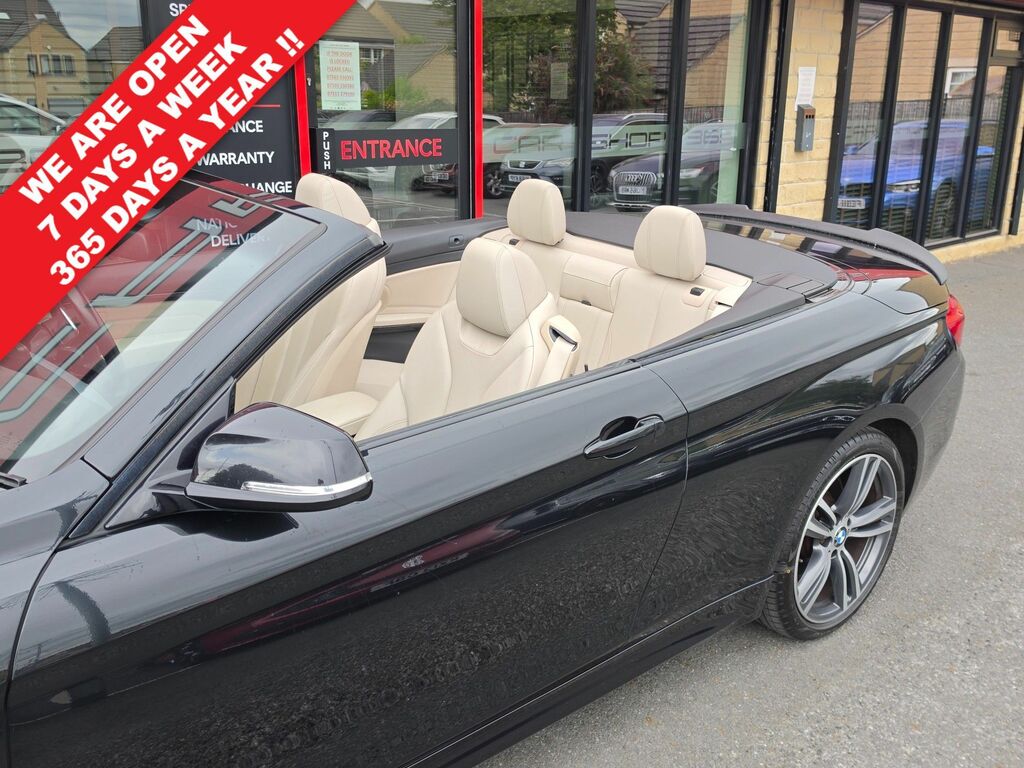 BMW 4 Series 435D M Sport Convertible Black #2