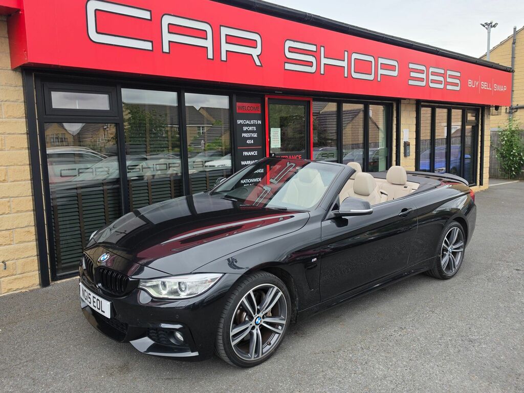 BMW 4 Series 435D M Sport Convertible Black #3