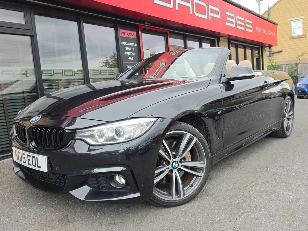 BMW 4 Series 435D M Sport Convertible Black #5