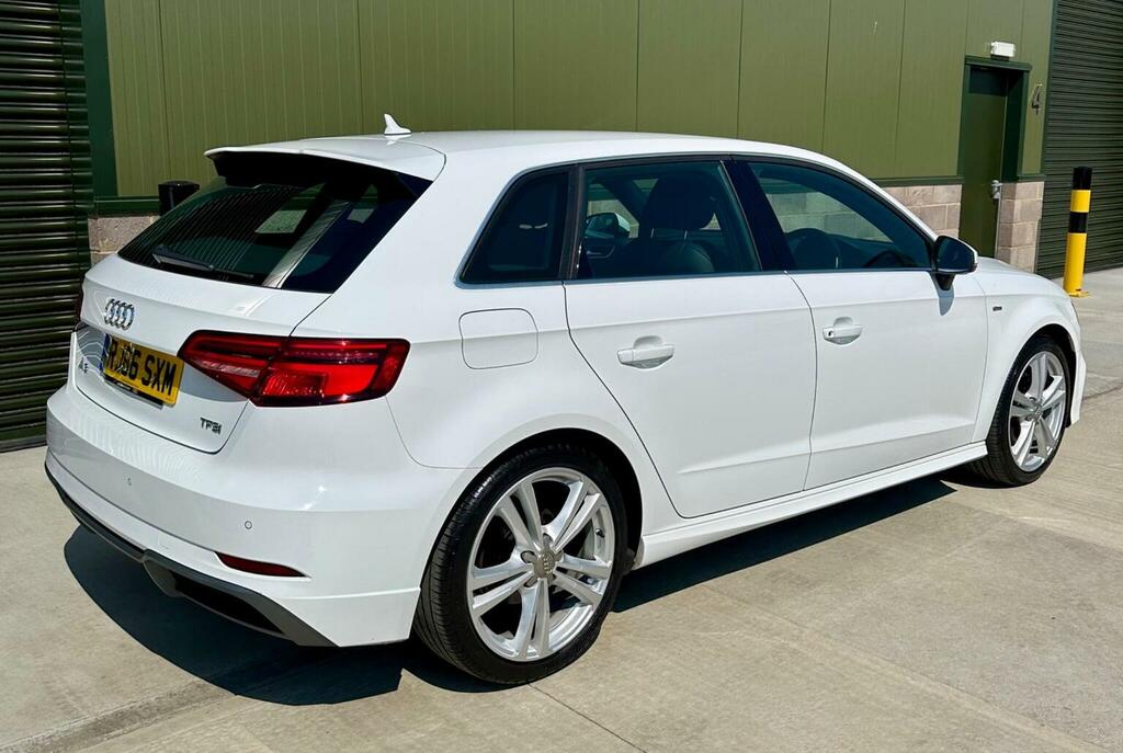 Audi A3 Hatchback 1.4 Tfsi Cod S Line Sportback Euro 6 S RJ66SXM White #2