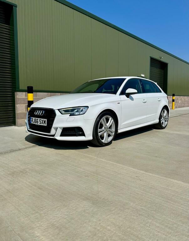 Audi A3 Hatchback 1.4 Tfsi Cod S Line Sportback Euro 6 S RJ66SXM White #6