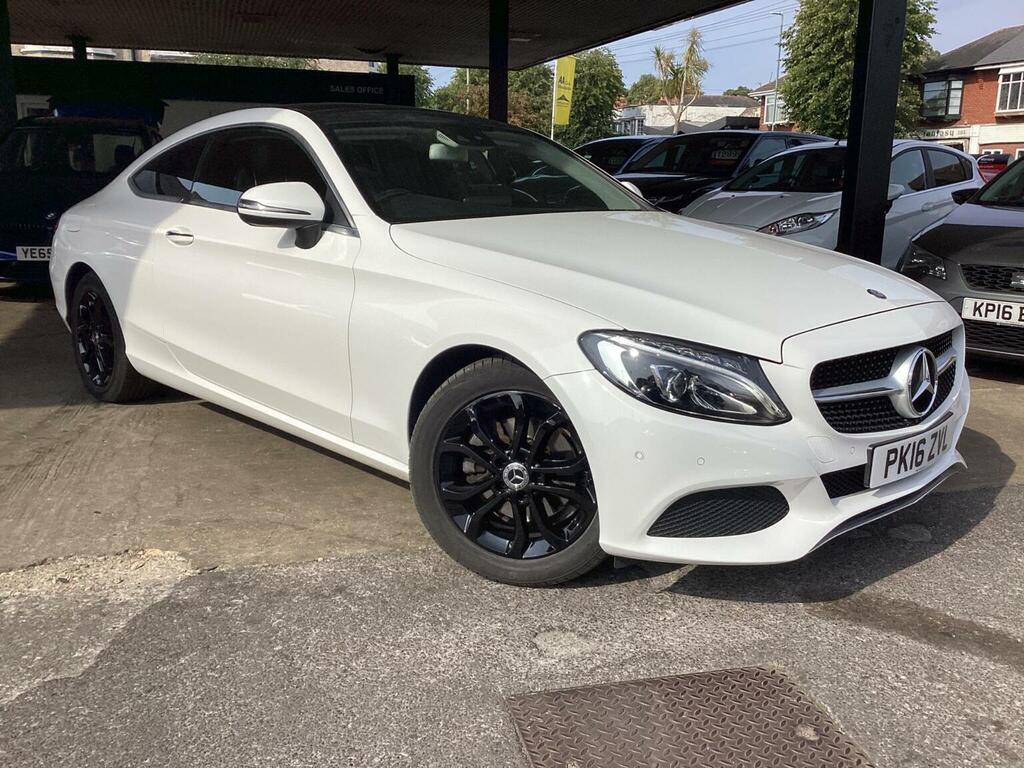 Mercedes-Benz C Class Coupe 2.1 C220d Sport Premium Plus G-tronic Eur PK16ZVL White