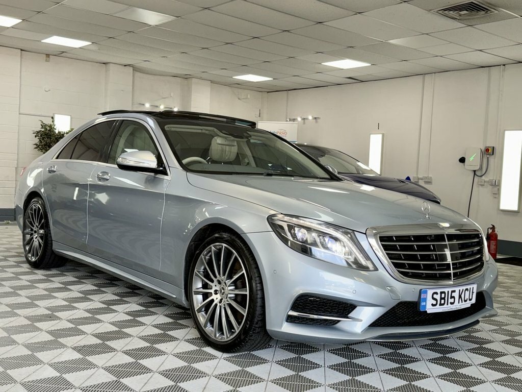 Mercedes-Benz S Class 2015 3.0 S350 V6 Bluetec Amg Line Saloon Diese Silver #2