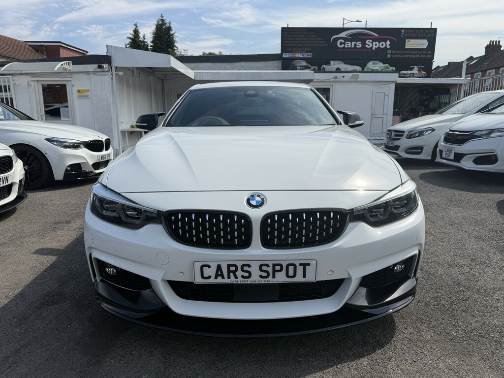 BMW 4 Series Gran Coupe Hatchback 2.0 420I M Sport X Drive Red Leather Gc LX18GFJ White #3