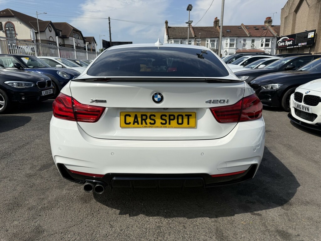 BMW 4 Series Gran Coupe Hatchback 2.0 420I M Sport X Drive Red Leather Gc LX18GFJ White #6