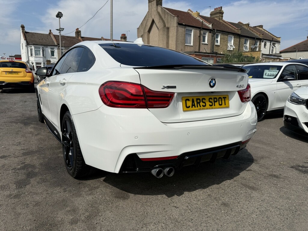 BMW 4 Series Gran Coupe Hatchback 2.0 420I M Sport X Drive Red Leather Gc LX18GFJ White #4