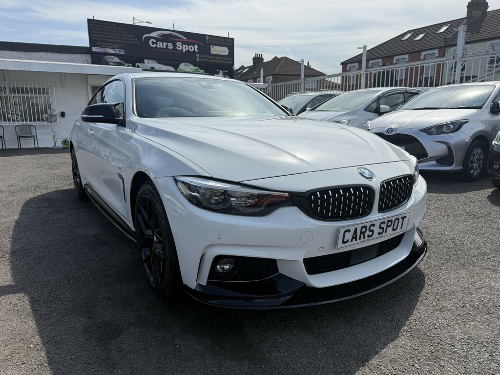 BMW 4 Series Gran Coupe Hatchback 2.0 420I M Sport X Drive Red Leather Gc LX18GFJ White #2