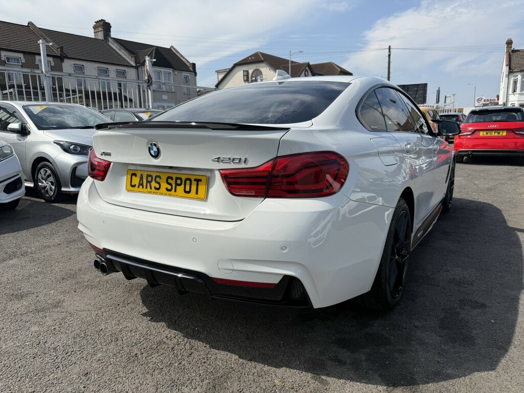 BMW 4 Series Gran Coupe Hatchback 2.0 420I M Sport X Drive Red Leather Gc LX18GFJ White #5